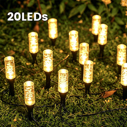 CrystalGlow Solar Pathway Lights – Automatic Outdoor Garden Lights