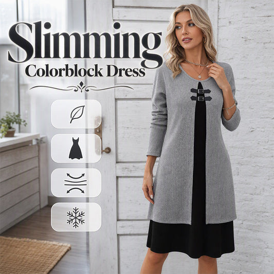 Women's Casual Ribbed Knit Long Sleeve Tunic Dress