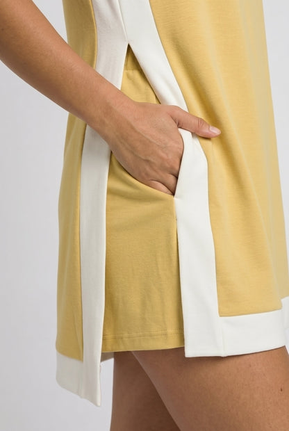 Two-Piece Open-Front Top & Shorts Set